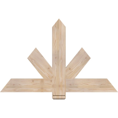 Ekena Millwork Kennewick Smooth Timber Gable Bracket, Douglas Fir, 48"W x 30"H x 1 1/2"D x 5 1/2"F, 15/12 Pitch GBW048X30X0206KEN00SDF
